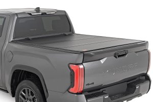 Toyota Tundra Bed Cover - Rough Country - Hard Tri-Fold Flip Up - '22-'24 Toyota Tundra Bed Cover - Rough Country - Hard Tri-Fold Flip Up - '22-'24